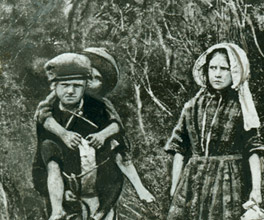 Photograph of the Duff children, rescued from the bush by an Indigenous tracker. Photograph of the Duff children, rescued from the bush by an Indigenous tracker.