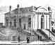 Engraving of St. Patrick's Hall, the first legislative house in Victoria. Engraving of St. Patrick's Hall, the first legislative house in Victoria.