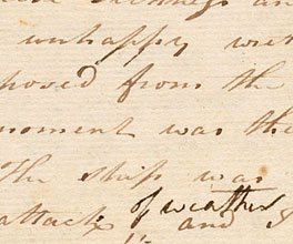 Diary entry from Third Lieutenant Nicholas Pateshall about the Sorrento settlement