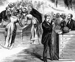 Engraving of events at the Royal Society of Victoria, including an address and demonstrations of inventions. Engraving of events at the Royal Society of Victoria, including an address and demonstrations of inventions.