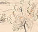 Sketch by Angus McMillan showing the ranges between Omeo and Woods Point. Sketch by Angus McMillan showing the ranges between Omeo and Woods Point.