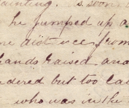 A page from Ned Kelly's letter.