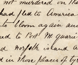 A page from Ned Kelly's Jerilderie letter.