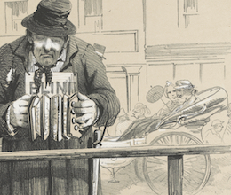 A city of Melbourne solicitor, chalk lithograph by S.T. Gill.