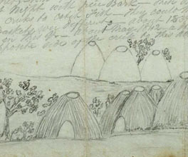 1840s account of the Indigenous villages of Lake Condah. 1840s account of the Indigenous villages of Lake Condah.