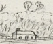 Pencil sketch of the Henty's first house. Pencil sketch of the Henty's first house.