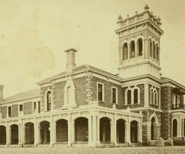 Photograph of Bontharambo estate, near Wangaratta. Photograph of Bontharambo estate, near Wangaratta.