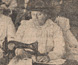 Photograph of a charitable group knitting socks for soldiers in World War I. Photograph of a charitable group knitting socks for soldiers in World War I.