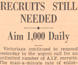 Newspaper article supporting further enlistment, 1940. Newspaper article supporting further enlistment, 1940.