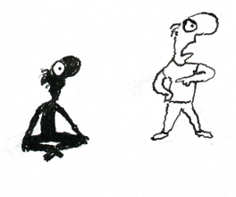 Michael Leunig cartoon depicts the treatment of Indigenous people over time.