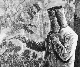 Iconic image of an armored Ned Kelly. Iconic image of an armored Ned Kelly.